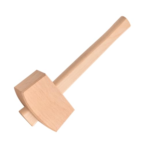 ELAYARD Handlicher Holzhammer für Holzarbeiten Kleiner Handgefertigter Holzhämmer aus Robustem Holz Glatte Oberfläche für Präzises Schnitzen und DIY Projekte für und Heimwerker von ELAYARD