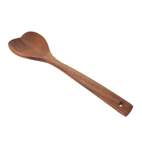 ELAYARD Herzförmiger Langer Holzlöffel aus Acazienholz Küchenlöffel für Salat Suppe Porridge Komfortabler Griff Vielseitiger Kochlöffel Leicht zu Reinigen Rustikales Küchengeschirr ELAYARD Herzförmiger Langer Holzlöffel aus Acazienholz Küchenlöffel für Salat Suppe Porridge Komfortabler Griff Vielseitiger Kochlöffel Leicht zu Reinigen Rustikales Küchengeschirr von ELAYARD