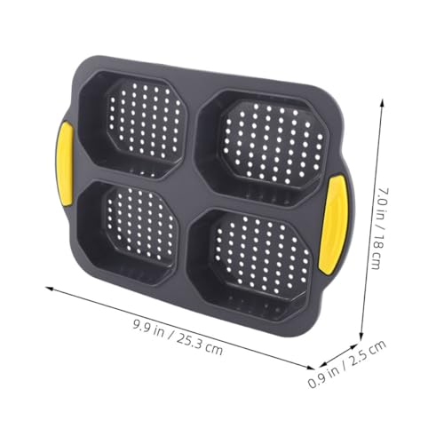 ELAYARD Hitzebeständige Silikon Backform Brot Hamburger brötchenform Antihaftbeschichtet Wiederverwendbar Vielseitige Backform für Kuchen und Muffins von ELAYARD