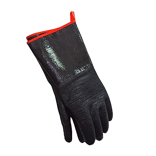 ELAYARD Hitzebeständige Wasserdichte Bbq Grillhandschuhe aus Neopren mit Flexiblem Fünf finger design für Backofen Mikrowelle Kochen und Outdoor barbecue von ELAYARD