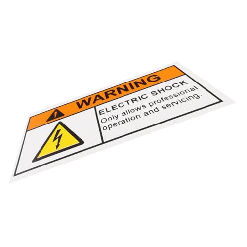 ELAYARD Hochspannungs Warnaufkleber Selbstklebend Elektrische Gefahren Warnschild Sicherheitslabel für Wartung Personal Stromschlag Warnung Englisch ELAYARD Hochspannungs Warnaufkleber Selbstklebend Elektrische Gefahren Warnschild Sicherheitslabel für Wartung Personal Stromschlag Warnung Englisch von ELAYARD
