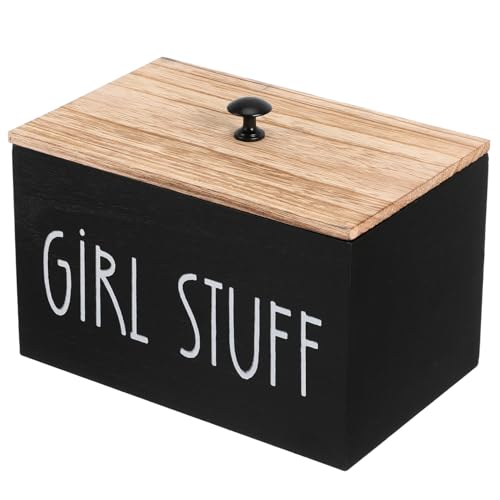 ELAYARD Holz Aufbewahrungsbox Damenbinden Organizer mit Deckel Verstellbares Innenfach Diskreter Perioden Organizer für Badezimmer Baumwollpads und Wattebausch Behälter Stilvoll und ELAYARD Holz Aufbewahrungsbox Damenbinden Organizer mit Deckel Verstellbares Innenfach Diskreter Perioden Organizer für Badezimmer Baumwollpads und Wattebausch Behälter Stilvoll und von ELAYARD