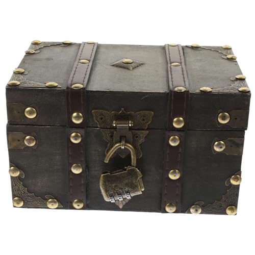 ELAYARD Holz schmuckkasten mit Schloss Retro Schmuckbox Aufbewahrungsbox für Ohrringe Halsketten Ringe Kleiner Schmuckorganizer für Sicheren Schutz und Stilvolle Präsentation ELAYARD Holz schmuckkasten mit Schloss Retro Schmuckbox Aufbewahrungsbox für Ohrringe Halsketten Ringe Kleiner Schmuckorganizer für Sicheren Schutz und Stilvolle Präsentation von ELAYARD