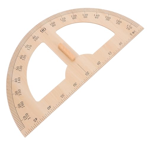 ELAYARD Holzlineal für Lehrer aus Holz Wiederverwendbares Mathematik Messwerkzeug mit Praktischem Griff Langlebiges Klassenzimmer Lineal für Unterricht und Zeichnen von ELAYARD