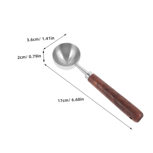 ELAYARD Holzlöffel zum Schmelzen von Siegellack mit Langem Griff Ergonomischer Dosierlöffel für Wachssiegel Kaffeebohnen und Gewürze Robustes Holz und Praktisch für DIY Bastelprojekte von ELAYARD