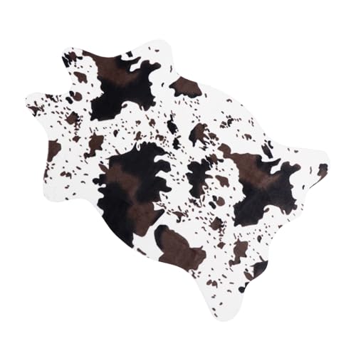 ELAYARD Imitation Cowhide Teppich rutschfest Kreatives Muster Weicher Bodenbelag Wohnzimmer Schlafzimmer Dekoration von ELAYARD