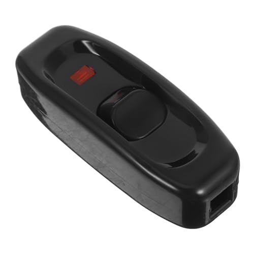 ELAYARD Inline Schnurschalter mit Kontrollleuchte Abs PC Material für Tischlampen und LED leuchten Einfacher Ein Aus schalter Sicherer Haushaltsstromschutz Geeignet für Ac von ELAYARD