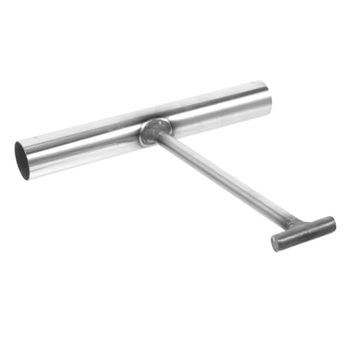 ELAYARD Kanaldeckelheber aus Metall Robuster Schachtdeckelhaken mit Förmigem Design für Sicheres Anheben von Schachtdeckeln Rolltoren und Gitterrosten von ELAYARD
