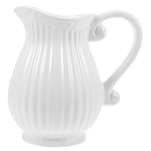 ELAYARD Keramik Blumenvase Milchkrug Vintage Pitcher Form Kleine Rustikale Vase für Tischdekoration Wohnraum Dekor von ELAYARD