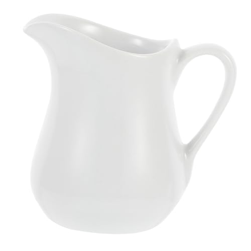 ELAYARD Keramik Milchkrug Klein mit Ergonomischem Griff Spitzem Ausguss für Kaffee Latte Milch Saft Vielseitig Verwendbar für Haushalt Restaurant von ELAYARD