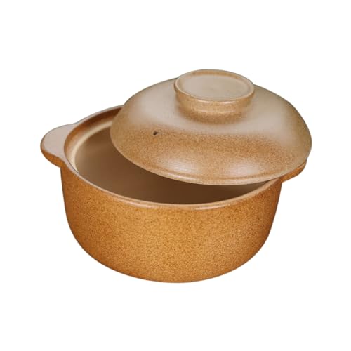 ELAYARD Keramik Suppentopf mit Deckel Premium Küchenkochgeschirr für Herd Geeignet Ergonomisch Gestaltet Gesundes Kochen und Schmortopf für Zuhause von ELAYARD