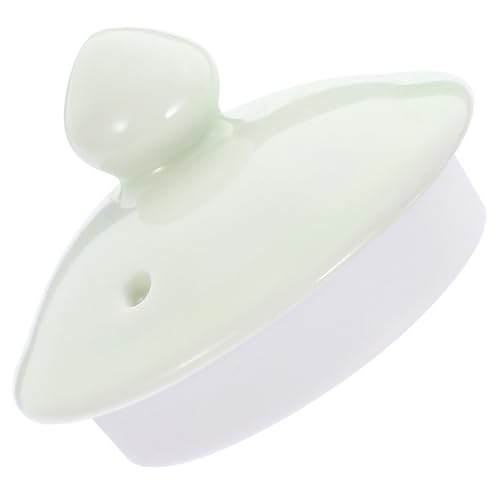 ELAYARD Keramik Teetassendeckel Ersatzdeckel für Teekanne Passgenau und Auslaufsicher Hitzebeständig Einfach zu Handhaben Geeignet für Zuhause Party und Camping Aromabewahrend Dekoratives von ELAYARD