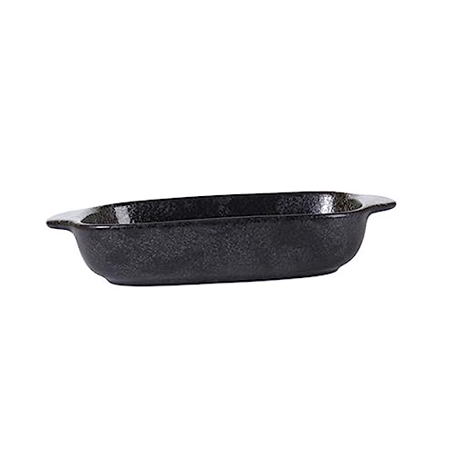 ELAYARD Keramische Backschale mit Doppeltem Griff Ergonomisches Design Vielseitige Servierplatte für Sushi Nudeln Desserts für Küche und Restaurant ELAYARD Keramische Backschale mit Doppeltem Griff Ergonomisches Design Vielseitige Servierplatte für Sushi Nudeln Desserts für Küche und Restaurant von ELAYARD
