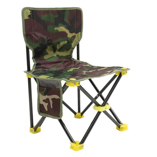 ELAYARD Klappbarer Outdoor Angelstuhl aus Oxford Faltbarer Tragbarer Campingstuhl für Angeln Grillen und Picknick Kompakter Leichter Klapphocker mit Robustem Gestell für Erwachsene von ELAYARD