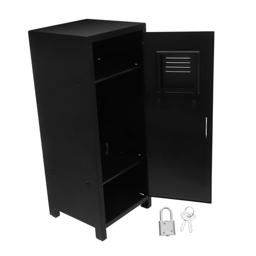 ELAYARD Kleiner Metallischer Aufbewahrungsschrank mit Schloss und Schlüssel Robuster Kompakter Desktop-Organizer aus Eisen für Büro Schlafzimmer Wohnzimmer und Vielseitige Nutzung ELAYARD Kleiner Metallischer Aufbewahrungsschrank mit Schloss und Schlüssel Robuster Kompakter Desktop-Organizer aus Eisen für Büro Schlafzimmer Wohnzimmer und Vielseitige Nutzung von ELAYARD