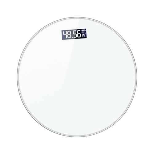 ELAYARD Körperwaage Elektronisch mit LCD Display und USB Ladefunktion Präzise Personenwaage für Fitnessmanagement Temperaturanzeige Stilvolles Design für Zuhause von ELAYARD