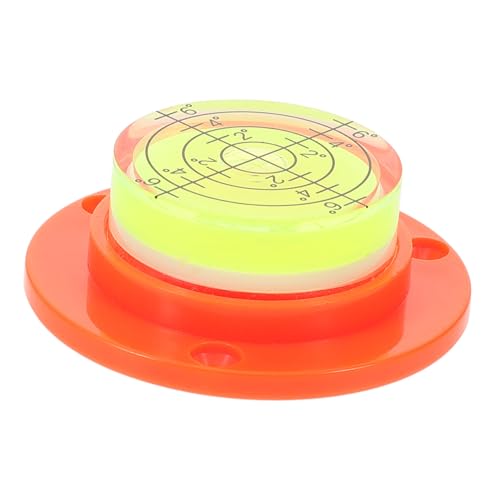 ELAYARD Kompakte Bubble Level Wasserwaage mit Oranger Basis Präzises Nivelliergerät für Baustellen und Maschinen Zubehör für Foto Stativ Rahmenmontage ELAYARD Kompakte Bubble Level Wasserwaage mit Oranger Basis Präzises Nivelliergerät für Baustellen und Maschinen Zubehör für Foto Stativ Rahmenmontage von ELAYARD