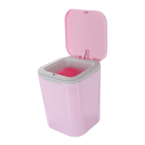 ELAYARD Kompakter Mini Tischmülleimer mit Deckel Plastik Geruchsdicht Tragbar für Büro Badezimmer Schreibtisch Platzsparend Stilvolles Design Gallonen Rosa ELAYARD Kompakter Mini Tischmülleimer mit Deckel Plastik Geruchsdicht Tragbar für Büro Badezimmer Schreibtisch Platzsparend Stilvolles Design Gallonen Rosa von ELAYARD