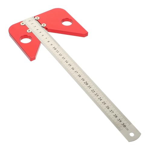 ELAYARD Kreis zentriermaßstab Winkel Anreißwerkzeug Präzises Messlineal für Holzarbeiten Möbelbau mit Klaren Skalen Langlebig und Einfach zu Bedienen von ELAYARD