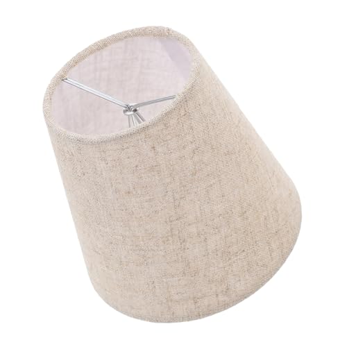 ELAYARD Lampenschirm aus Leinenstoff für Stehleuchte mit Clip zur Lampenfassung Ersatz Lampenschirm für Wohnraum Robustes Textil metall material Passend für Diverse Einrichtungsstile von ELAYARD