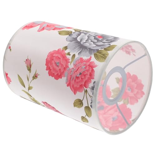 ELAYARD Lampenschirm aus Stoff mit Blumenmuster Trommel Form Lampenschirm Ersatz für Tischlampen Weiches Licht Einfache Montage Geeignet für Wohnzimmer Schlafzimmer ELAYARD Lampenschirm aus Stoff mit Blumenmuster Trommel Form Lampenschirm Ersatz für Tischlampen Weiches Licht Einfache Montage Geeignet für Wohnzimmer Schlafzimmer von ELAYARD
