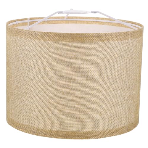 ELAYARD Leinen Lampenschirm Ersatz Lampenabdeckung Øxcm Abnehmbar für Tischlampe Wandlampe Stehlampe Dekorativer Großer Zylindrischer Lampenschirm aus Jute ELAYARD Leinen Lampenschirm Ersatz Lampenabdeckung Øxcm Abnehmbar für Tischlampe Wandlampe Stehlampe Dekorativer Großer Zylindrischer Lampenschirm aus Jute von ELAYARD