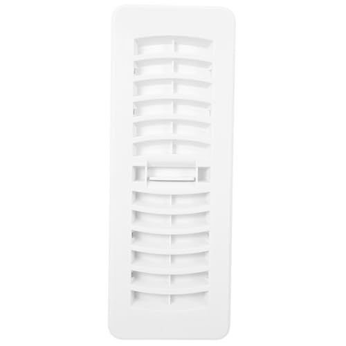 ELAYARD Lüftungsgitter Ventilationsgitter Weiß Boden und Wand Luftauslass mit Einstellbarem Luftvolumen Verschleißfest Einfache Montage und Reinigung für Zentrale Klimaanlage von ELAYARD