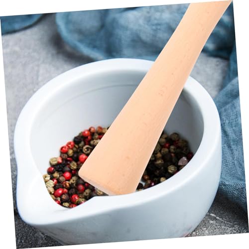 ELAYARD Manueller Gemüsefermentier Stößel aus Robustem Holz Dichtes Ergonomischer Griff Leicht zu Reinigen zum Stampfen von Sauerkraut und Einmachgemüse Küchenwerkzeug für Fermentation von ELAYARD
