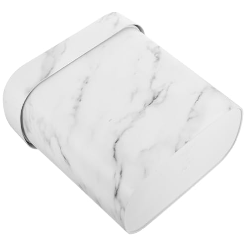 ELAYARD Marmor Müllbehälter Oval ohne Deckel Kunststoff mit Innovativem Ringsystem für Stabilen Müllbeutel Schmaler Küchen und Badabfalleimer Leicht zu Reinigen Modernes Design für ELAYARD Marmor Müllbehälter Oval ohne Deckel Kunststoff mit Innovativem Ringsystem für Stabilen Müllbeutel Schmaler Küchen und Badabfalleimer Leicht zu Reinigen Modernes Design für von ELAYARD