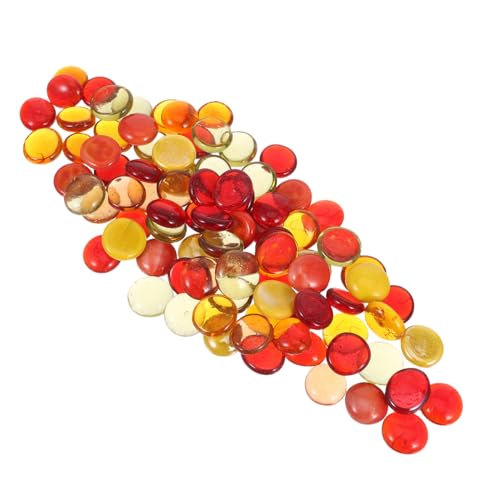 ELAYARD Marmorperlen Für Aquariumvasen Murmelfüller Glasvasenfüller Kleine Runde Perlen Vasenfüller Aquariumkies Für Die Steine ​​Für Das Aquariumhandwerk von ELAYARD