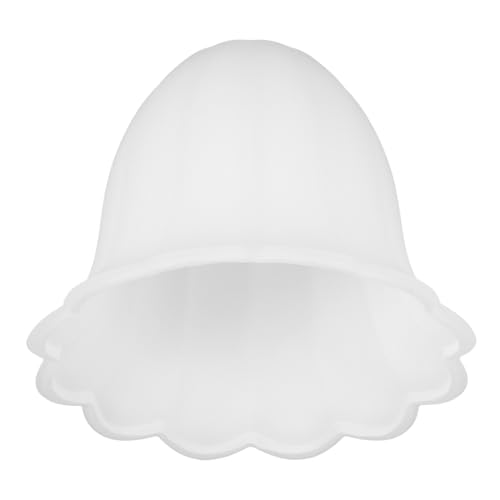 ELAYARD Mattierter Lampenschirm Pendelleuchte Schutzkappe Blendschutz Blumenform Ersatzlampenglas für Einfach zu Montierender Lampenglas Diffusor für Esszimmer Schlafzimmer Wand und von ELAYARD