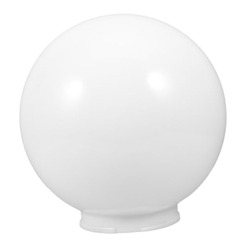 ELAYARD Mattweißer Kunststoff lampenschirm Kugelförmig Øcm Leicht Modern Für Garten Außenbereich Patio Lichtschutz Ersatzschirm von ELAYARD