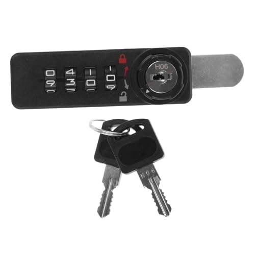 ELAYARD Mechanisches Zahlenschloss mit Schlüssel Sicherheits drehriegel für Schränke Langlebiges Einfache Montage für Dokumente und Wertsachen ELAYARD Mechanisches Zahlenschloss mit Schlüssel Sicherheits drehriegel für Schränke Langlebiges Einfache Montage für Dokumente und Wertsachen von ELAYARD