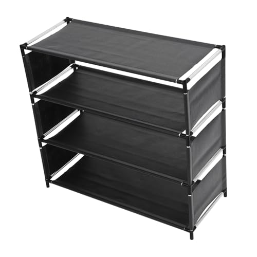 ELAYARD Mehrschichtiges Schuhregal Lagig Staubschutz Schuhaufbewahrung Organizer Platzsparend Robust für Flur Wohnzimmer Schlafzimmer Balkon Badezimmer von ELAYARD