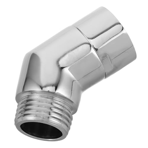 ELAYARD Messing Duschkopf Winkeladapter Verstellbar mit Drehgelenk Handbrause Anschluss Duschkopf Ersatzteil Schnellmontage Kompatibel für Handbrause und Duschschlauch von ELAYARD