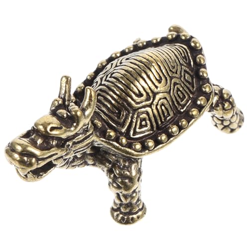 ELAYARD Messing Retro Schildkröten Figur Vintage Dragon Turtle Deko Ornament Desktop Skulptur für Büro Wohnzimmer Feng Shui ELAYARD Messing Retro Schildkröten Figur Vintage Dragon Turtle Deko Ornament Desktop Skulptur für Büro Wohnzimmer Feng Shui von ELAYARD