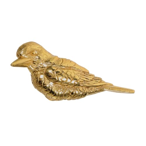 ELAYARD Messing Vogel Form Schrankgriff Dreidimensionaler Möbelknopf Korrosionsbeständig Ergonomisch Geformter Kleiderschrank Schubladengriff Dekorativer Griff für Wohn Schlafzimmermöbel von ELAYARD