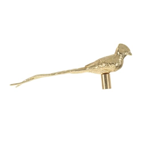 ELAYARD Messing Vogel Türgriff Schrankknopf Chinesischer Langschwanz Vogel Design Robuster Schubladengriff für Kleiderschrank Badmöbel Installieren und Langlebig von ELAYARD