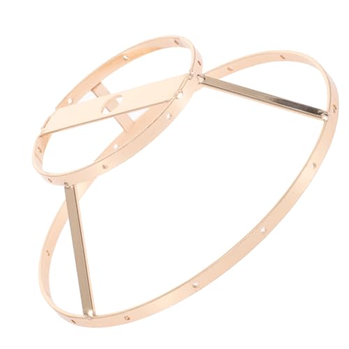 ELAYARD Metall Lampenschirmrahmen DIY Rostbeständig Stabil Doppelschichtig Ø Vielseitig für Tischlampen und Kronleuchter DIY Lampe für Wohnzimmer Restaurant Lampenschirm Gestell mit von ELAYARD