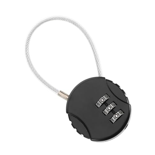 ELAYARD Metall Zahlenschloss Klein Rund Vorhängeschloss Gepäckschloss für Koffer Rucksack Schließfach Studenten Reise Sicherheitsschloss in Schwarz ELAYARD Metall Zahlenschloss Klein Rund Vorhängeschloss Gepäckschloss für Koffer Rucksack Schließfach Studenten Reise Sicherheitsschloss in Schwarz von ELAYARD