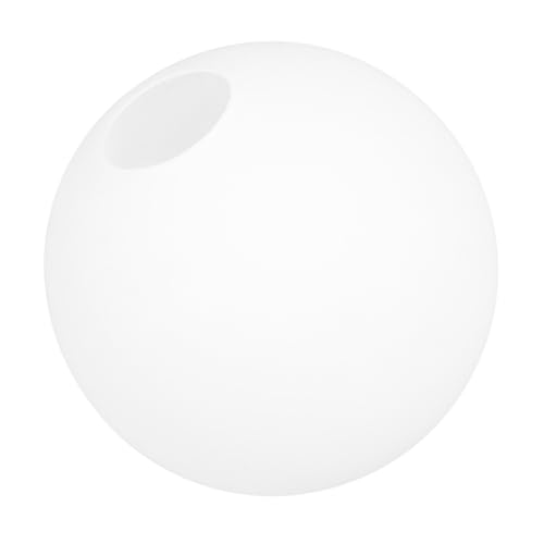 ELAYARD Milchweißes Glaslampenschirm Ersatz mit Öffnung Mattierte Glaskugel Lampe Deckenleuchte Ersatzschirm Langlebig Lichtstreuend Kompatibel für Wand Stehleuchten von ELAYARD
