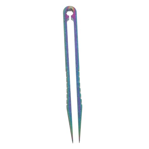 ELAYARD Mini Titanlegierung Pinzette Outdoor Werkzeug Leichte Cnc Gefertigte Pinzette mit Hoher Härte und Splinter Removal Funktion Tragbar und Farbenfroh für Camping Wandern Alltag von ELAYARD