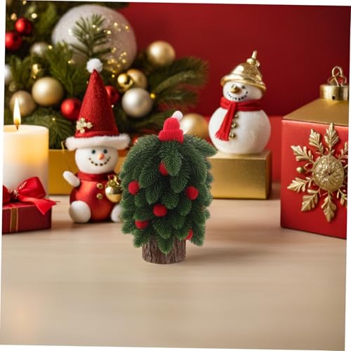 ELAYARD Mini-Weihnachtsbaum Aus Kunststoffholz Weihnachtstischdekoration Realistischer Baum Mit Winzigem Hut Ornament Für Winterszene Weihnachtsbaum-tischdekor Mini-Weihnachtsbaum Für ELAYARD Mini-Weihnachtsbaum Aus Kunststoffholz Weihnachtstischdekoration Realistischer Baum Mit Winzigem Hut Ornament Für Winterszene Weihnachtsbaum-tischdekor Mini-Weihnachtsbaum Für von ELAYARD