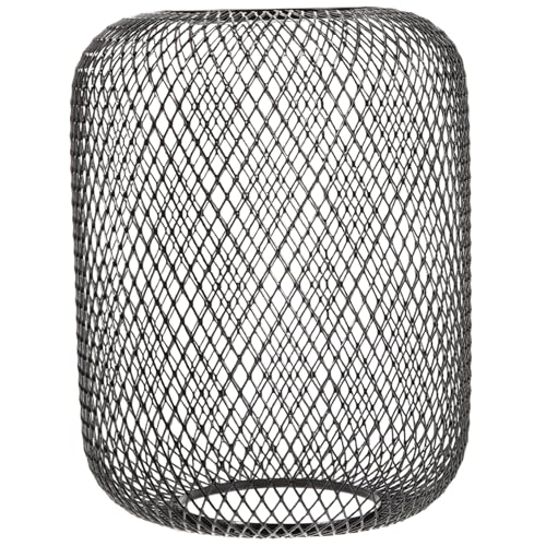 ELAYARD Modern Schmaler Lampenschirm Metall mit Mesh design Dekorative Pendelleuchte Lampenabdeckung für Schlafzimmer Büro Langlebiger Lichtkäfig Vielseitig Einsetzbar Pulverbeschichtet von ELAYARD