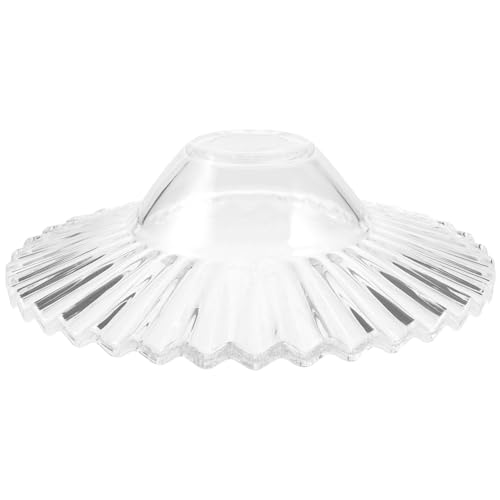 ELAYARD Moderner Glasschirm Deckenlampe Kreativer Regenschirm form Lampenschirm Ersatz Eleganter Lampenüberzug für Wohnzimmer Küche Schlafzimmer Geeignet für Kronleuchter und von ELAYARD