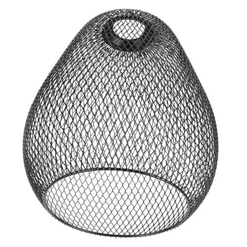 ELAYARD Moderner Schwarzer Metall Lampenschirm Hohl Gestalteter Pendelleuchte Lampenschirm Minimalistisches Geometrisches Design Leicht und Kompakt für Wohnzimmer Hotel Ersatzschirm für von ELAYARD