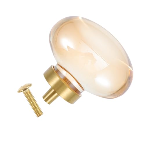 ELAYARD Moderner Transparenter Kugel Türgriff mit Einzelnem Eleganter Schrankgriff aus Reinem Kupfer mit Champagner Finish Vielseitig für Küchen und Kleiderschränke Einfache Montage ELAYARD Moderner Transparenter Kugel Türgriff mit Einzelnem Eleganter Schrankgriff aus Reinem Kupfer mit Champagner Finish Vielseitig für Küchen und Kleiderschränke Einfache Montage von ELAYARD