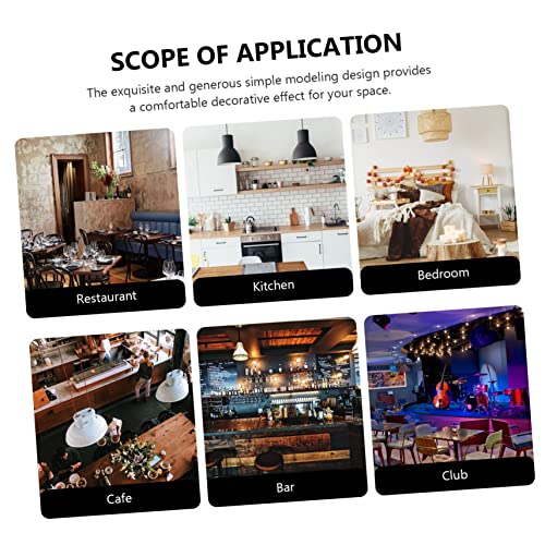 ELAYARD Moderner Weißer Eisen lampenschirm mit Hohlmuster Dekorative Hängeleuchte Vielseitige Lampenabdeckung für Wohn Hotel Barbeleuchtung Stilvolle Ersatzschirmgestaltung von ELAYARD