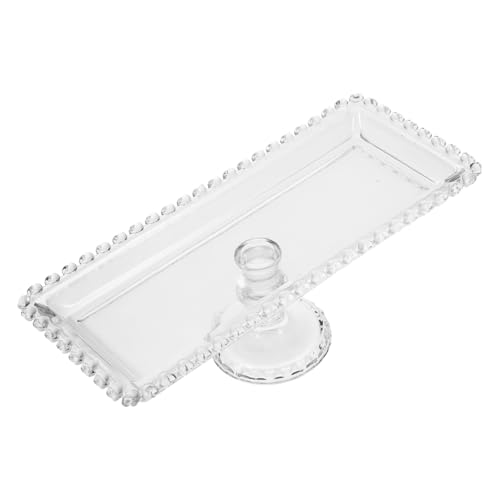 ELAYARD Modernes Quadratisches Glas Serviertablett mit Hohem Sockel Transparente Snackplatte für Obst Desserts und Gebäck Vielseitiges Multifunktionales Tablett für Wohnzimmer und Buffet ELAYARD Modernes Quadratisches Glas Serviertablett mit Hohem Sockel Transparente Snackplatte für Obst Desserts und Gebäck Vielseitiges Multifunktionales Tablett für Wohnzimmer und Buffet von ELAYARD