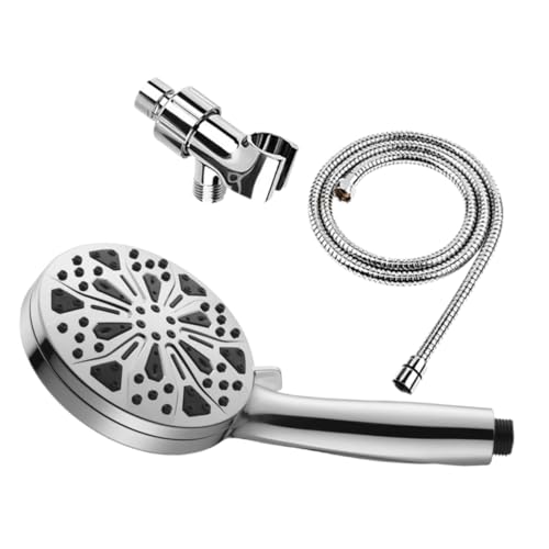 ELAYARD Modus Handbrause mit Filtersystem Hochdruck Duschkopf aus Edelstahl und Kunststoff Flexibler Duschschlauch Inklusive Halterung Ergonomisch und Rostfrei für Hartes Wasser von ELAYARD